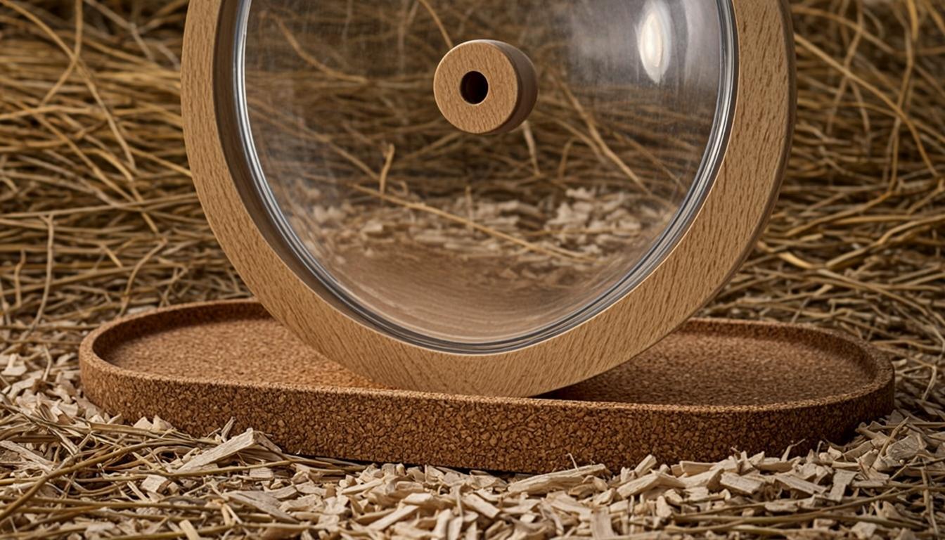Niteangel Super-Silent Hamster Exercise Wheel — Dual-Bearing Quiet Spinner with Stand